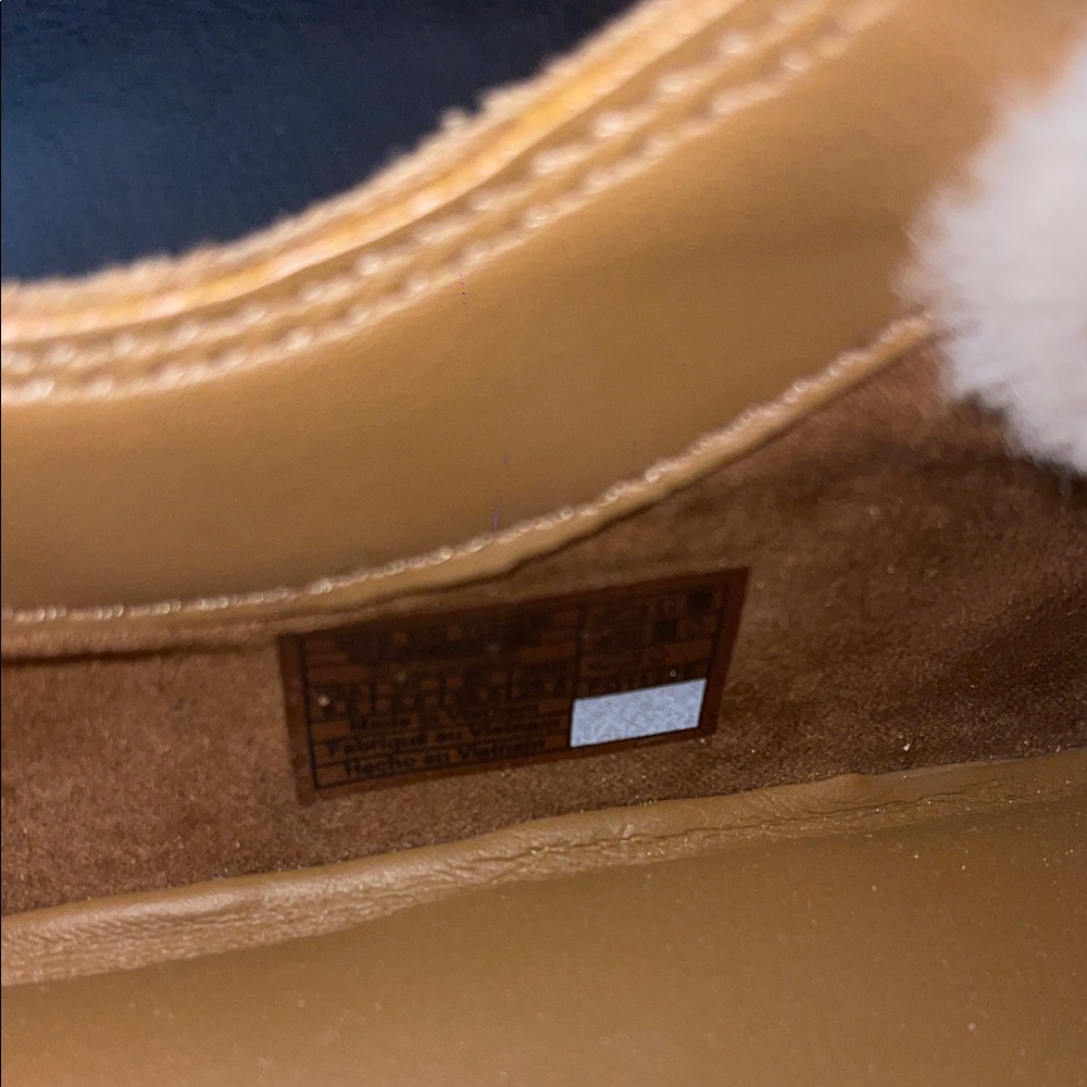UGG Tan and White Loafers with Strap - Picture 5 of 8
